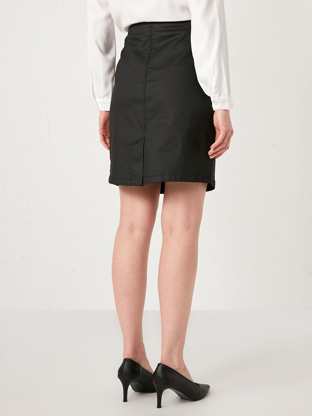 Slit Detailed Women's Jean Skirt -S1FL72Z8-J0F