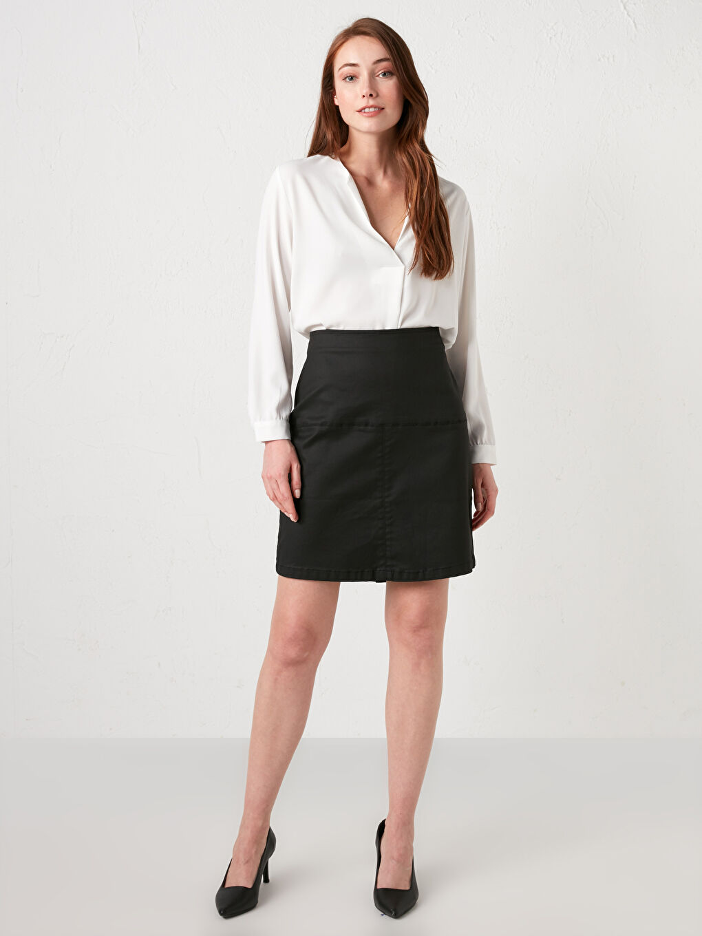 Slit Detailed Women's Jean Skirt -S1FL72Z8-J0F