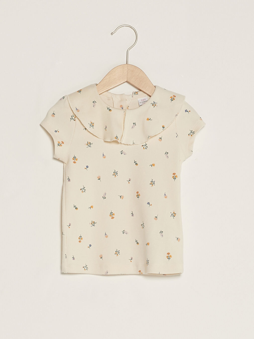 Футболка с круглым вырезом и коротким рукавом с принтом для малышки девочки