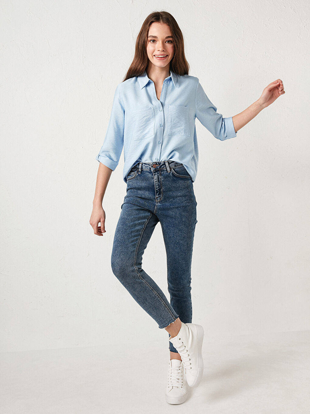 جينز عالي الخصر جوبيتر نحيف للغاية للسيدات-1