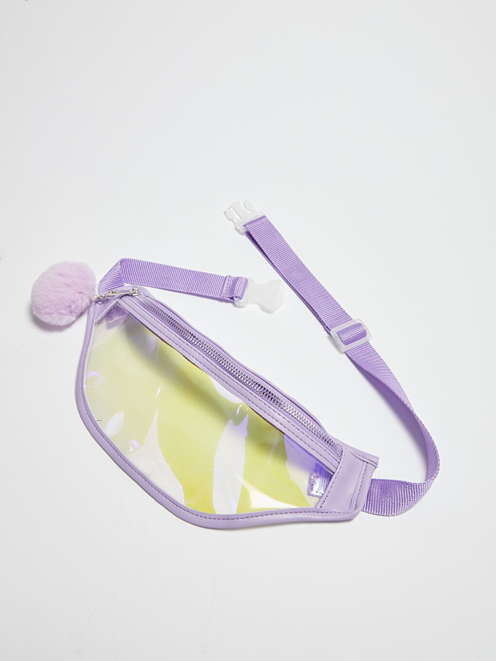 Mädchen Glänzende Transparente Gürteltasche