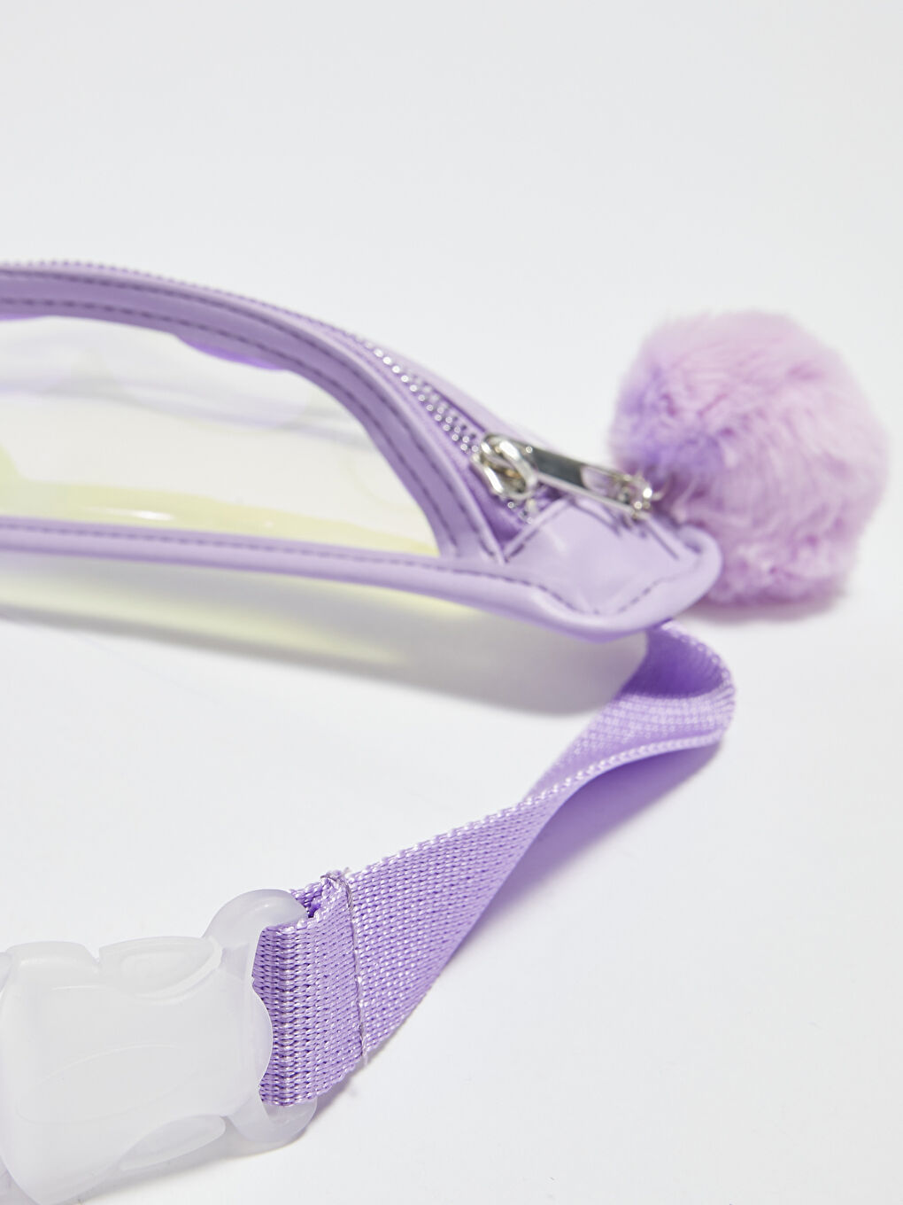 Mädchen Glänzende Transparente Gürteltasche-1