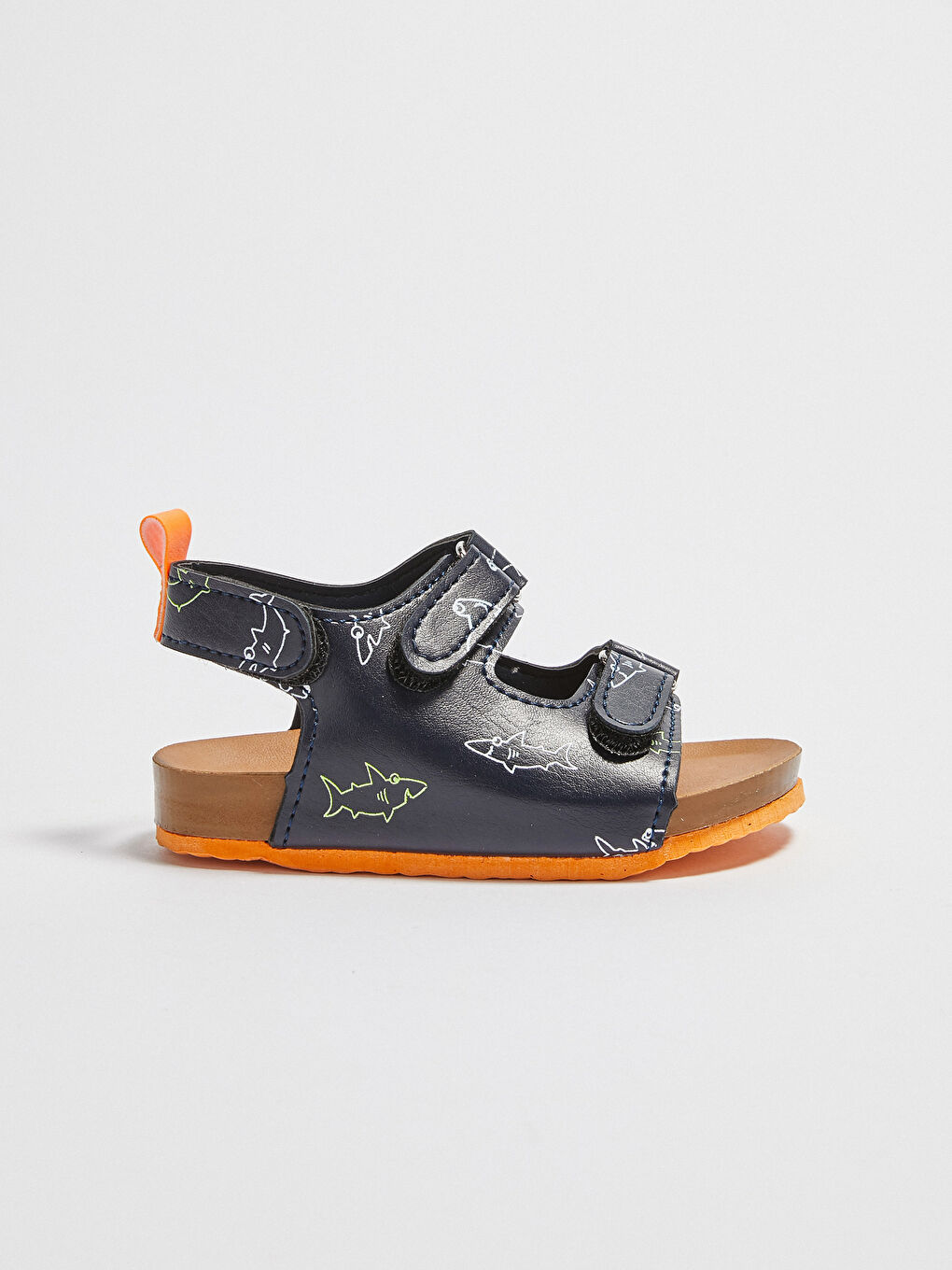 Lacivert Erkek Bebek Cırt Cırtlı Sandalet-2