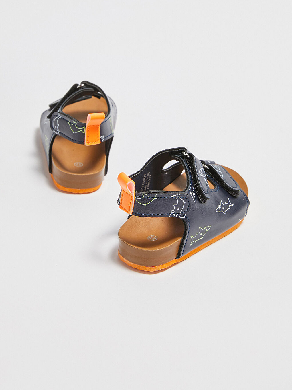 Lacivert Erkek Bebek Cırt Cırtlı Sandalet-3