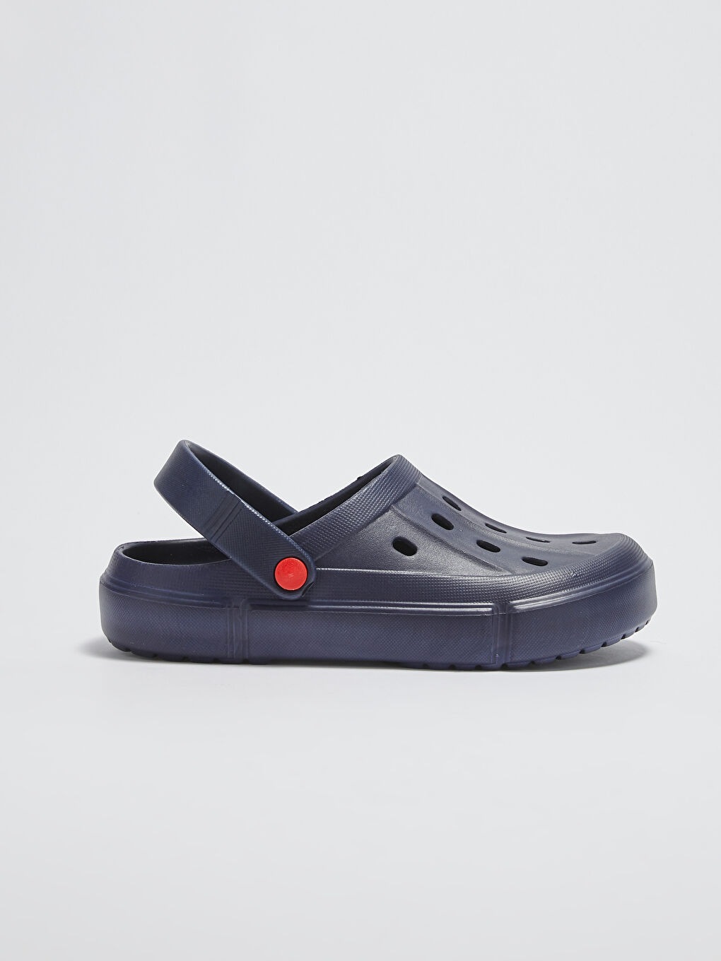 Lacivert Delikli Görünümlü Erkek Sandalet-1