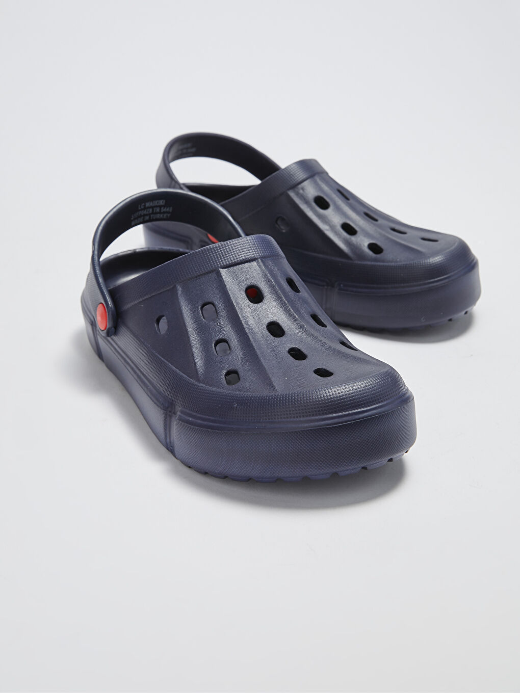 Lacivert Delikli Görünümlü Erkek Sandalet-2