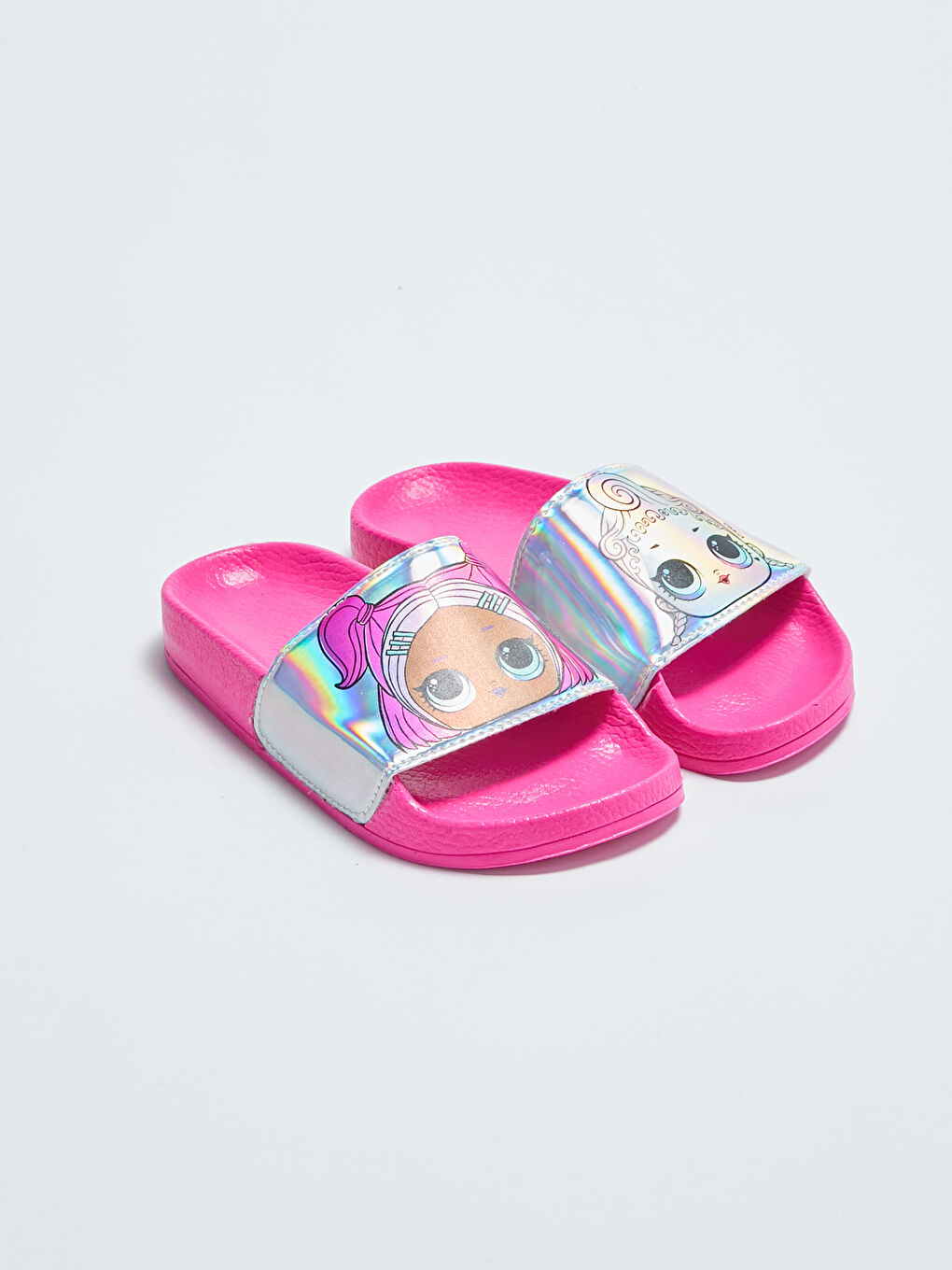 Hologram Detailed Lol Licensed Girl Slippers