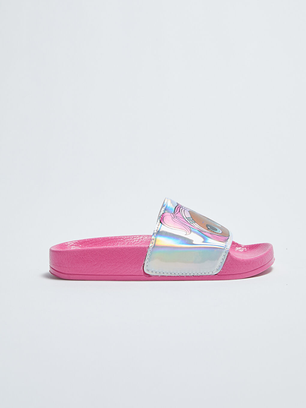 Hologram Detailed Lol Licensed Girl Slippers-1
