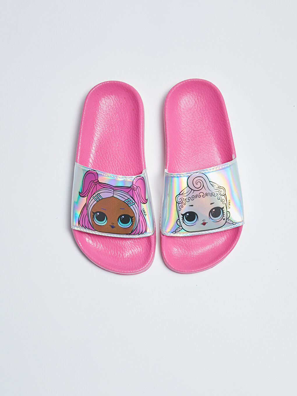 Hologram Detailed Lol Licensed Girl Slippers-2