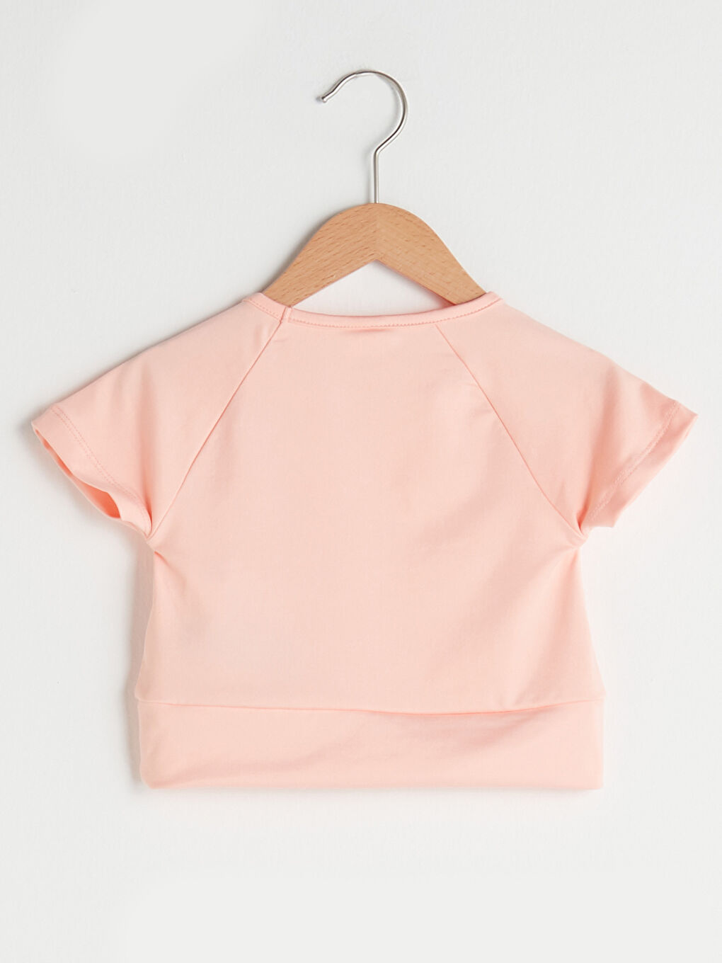 تيشيرت بناتي رضع مطبوع بأكمام قصيرة ورقبة دائرية-1