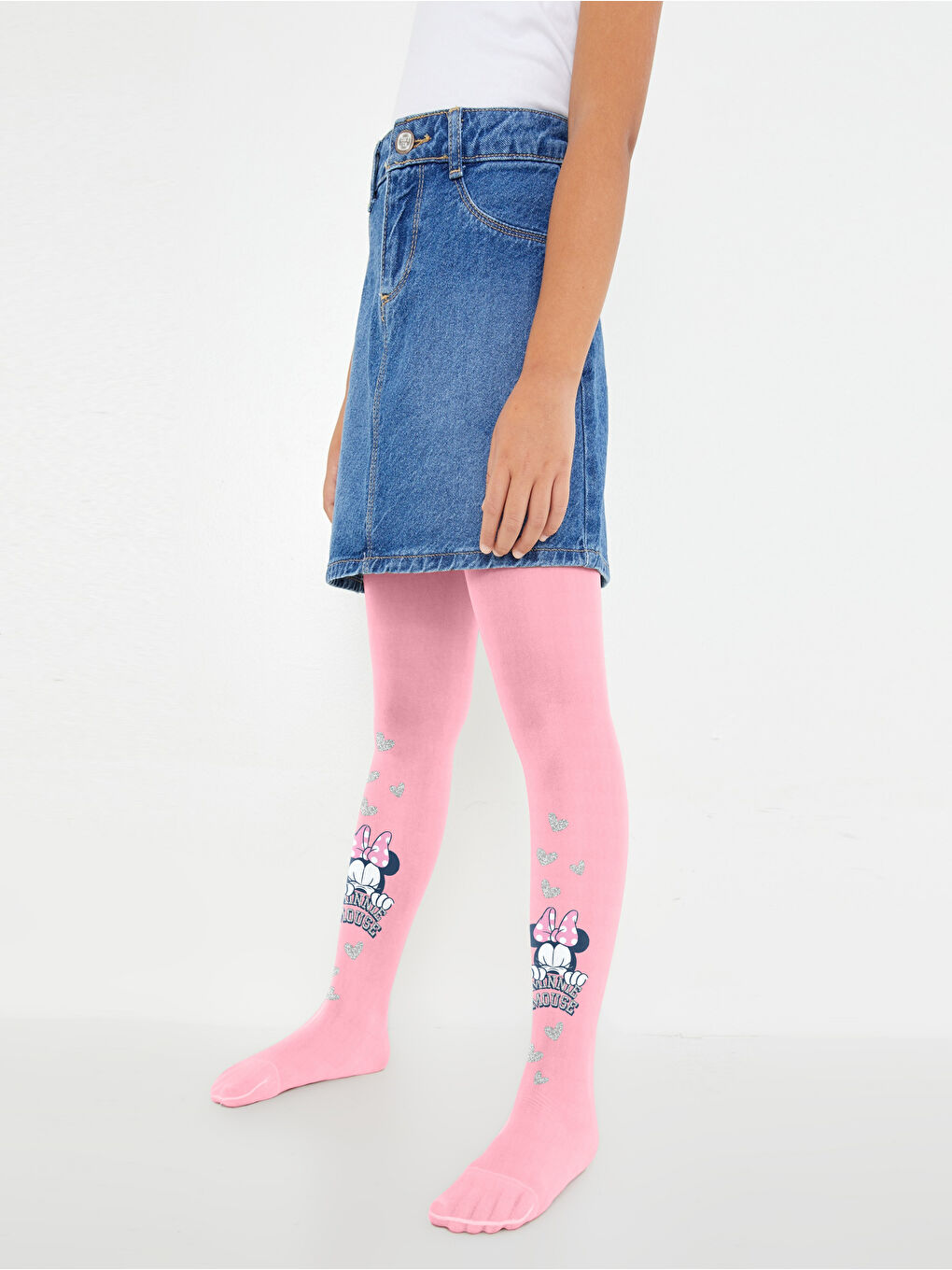 Collants Fins Fille Motif Minnie Mouse-1