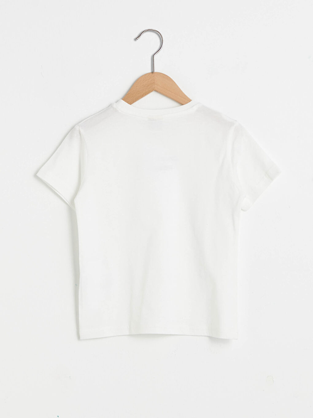 Crew Neck Basic Short Sleeve Cotton Boy T-shirt-1