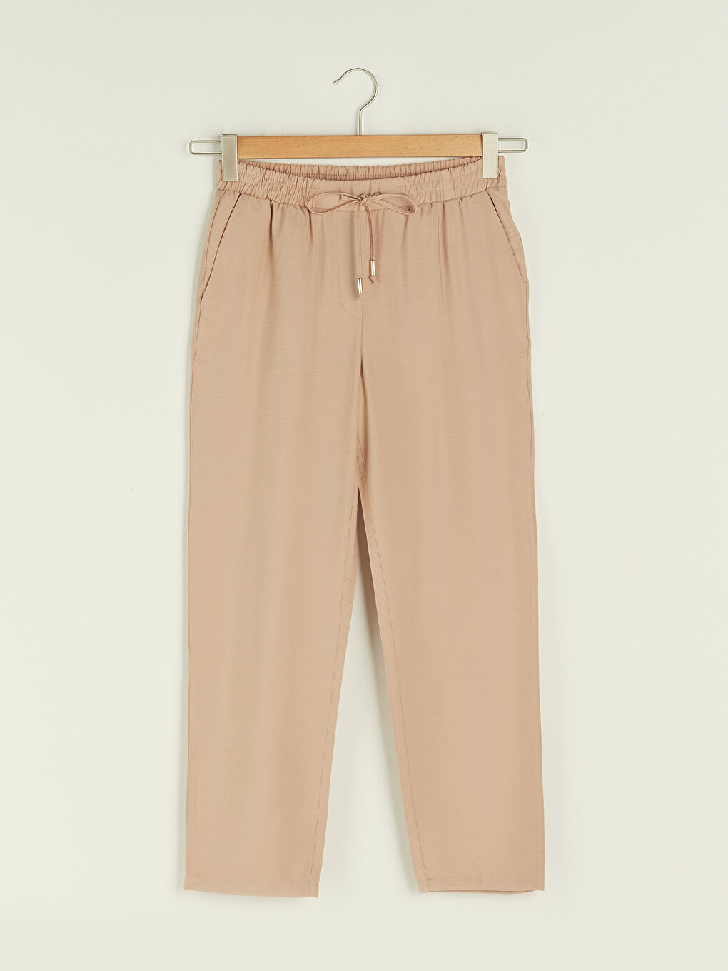 Pantaloni Harem Dama cu Talie Elastică, Buzunare și Croială Lejeră-5