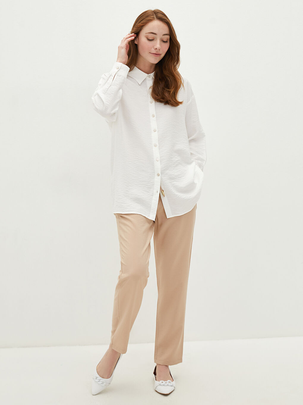 Pantaloni Harem Dama cu Talie Elastică, Buzunare și Croială Lejeră