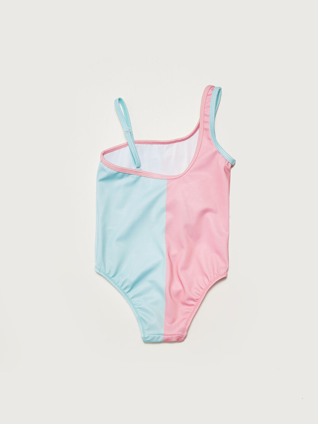 Shoulder Detailed Bugs Bunny Printed Girls' Swimwear-1