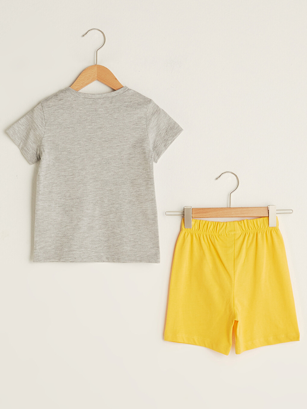 Crew Neck Short Sleeve Printed Baby Boys' T-shirt And Shorts 2 Pack Set-1