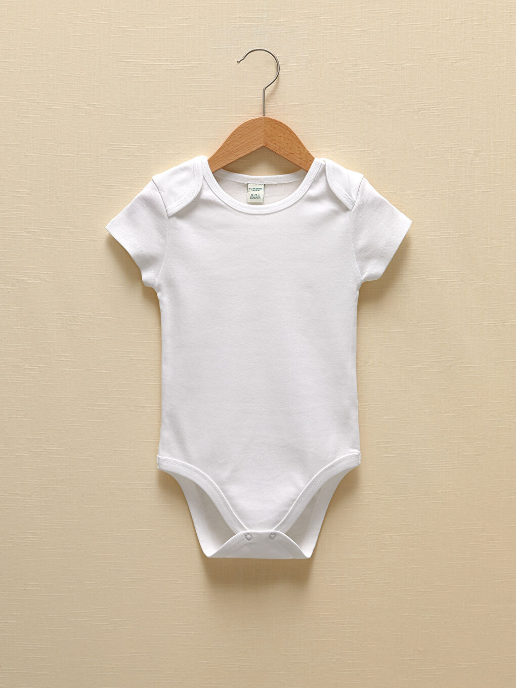 LCW baby Body Bébé Basique Uni à Manches Courtes et Col Rond avec Boutons-Pression Lot de 2 -S1FR77Z1-E5X
