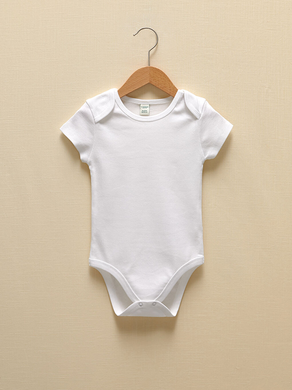 LCW baby Body Bébé Basique Uni à Manches Courtes et Col Rond avec Boutons-Pression Lot de 2 -S1FR77Z1-E5X