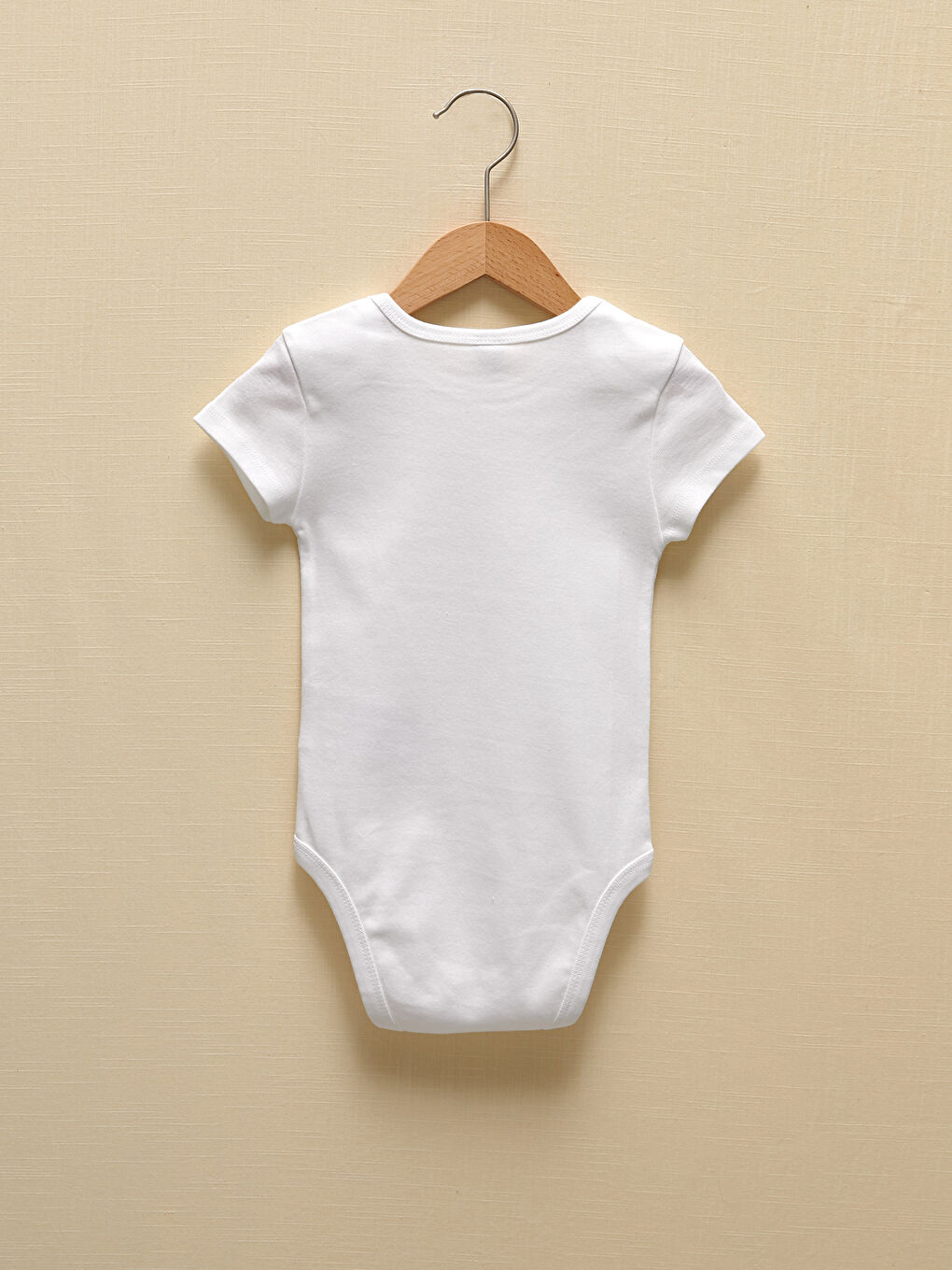 LCW baby Body Bébé Basique Uni à Manches Courtes et Col Rond avec Boutons-Pression Lot de 2 -S1FR77Z1-E5X