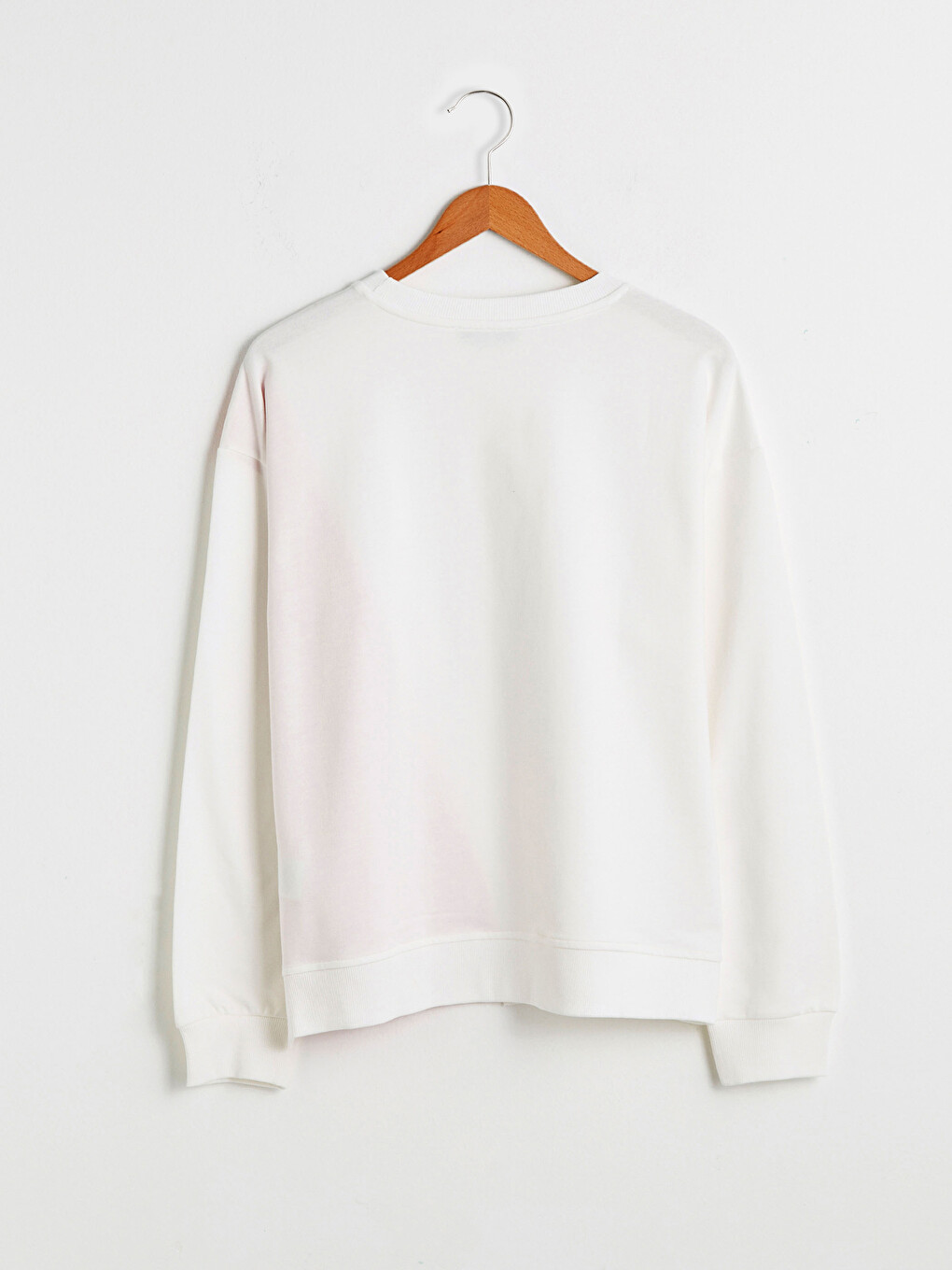 Slogan Printed Color Block Crew Neck Sweatshirt-6