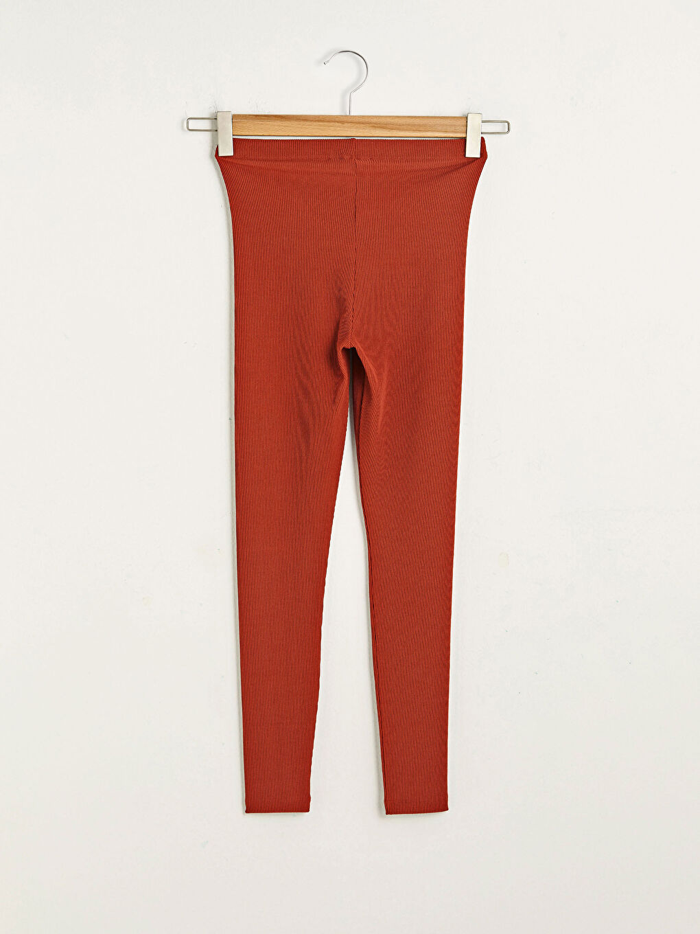 Women's Elastic Waist Plain Ribbed Tights-1