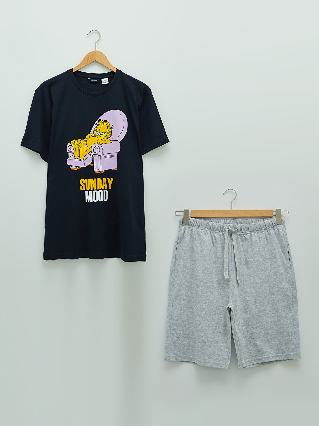 Ensemble pyjama court pour Hommes à coupe régulière-5