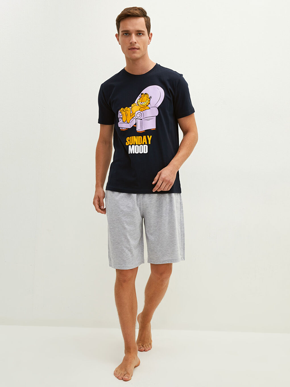 Ensemble pyjama court pour Hommes à coupe régulière-2