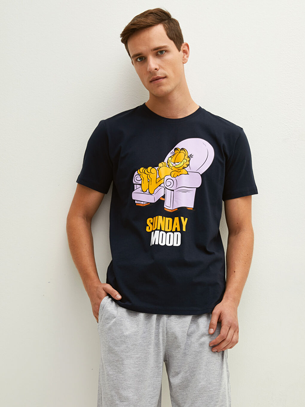 Ensemble pyjama court pour Hommes à coupe régulière-3