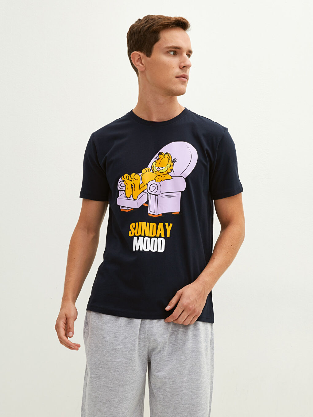 Ensemble pyjama court pour Hommes à coupe régulière-4