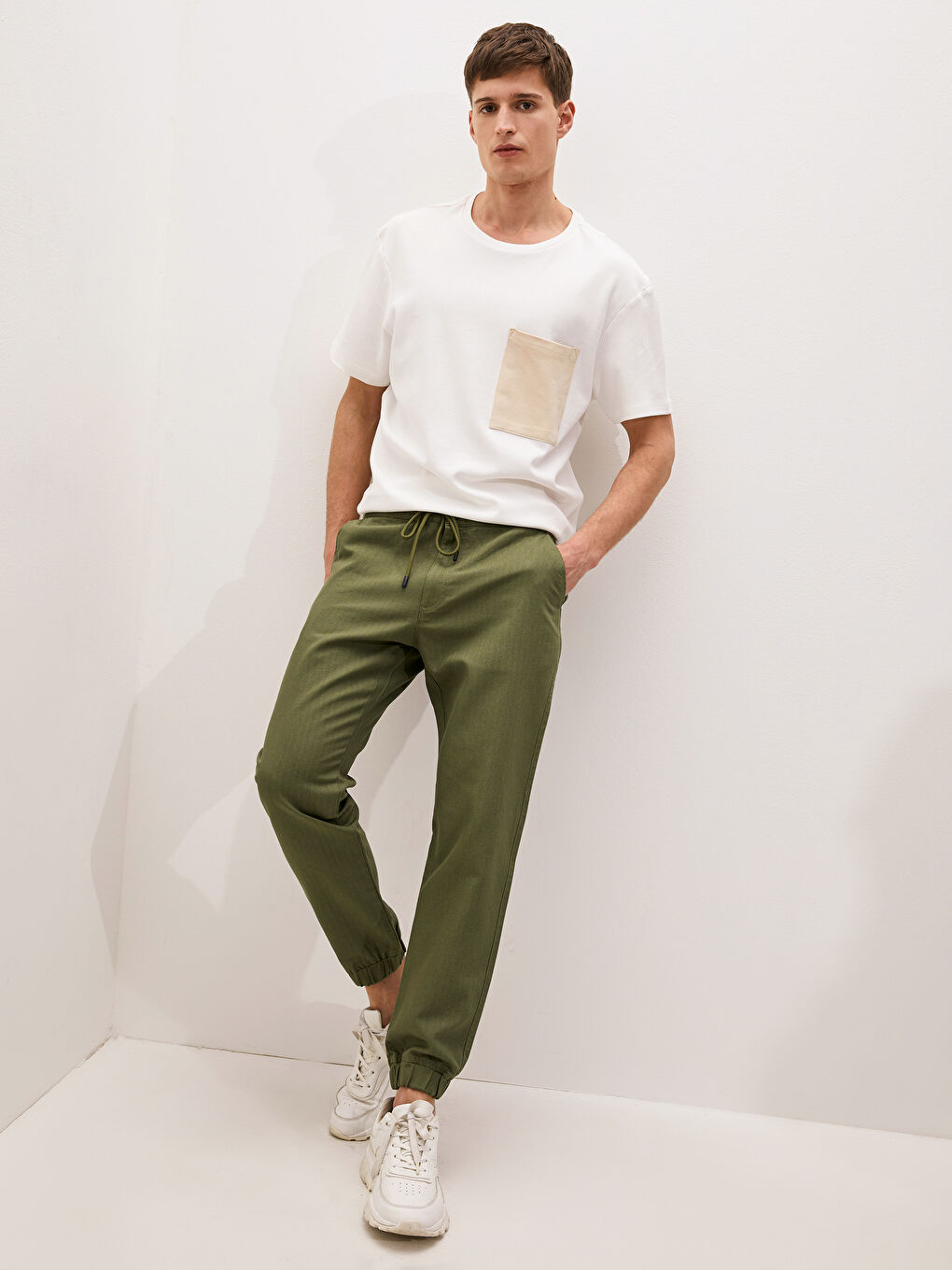 Slim Fit Men's Jogger Trousers-3