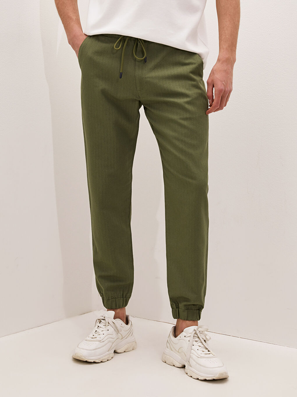 Slim Fit Men's Jogger Trousers-4