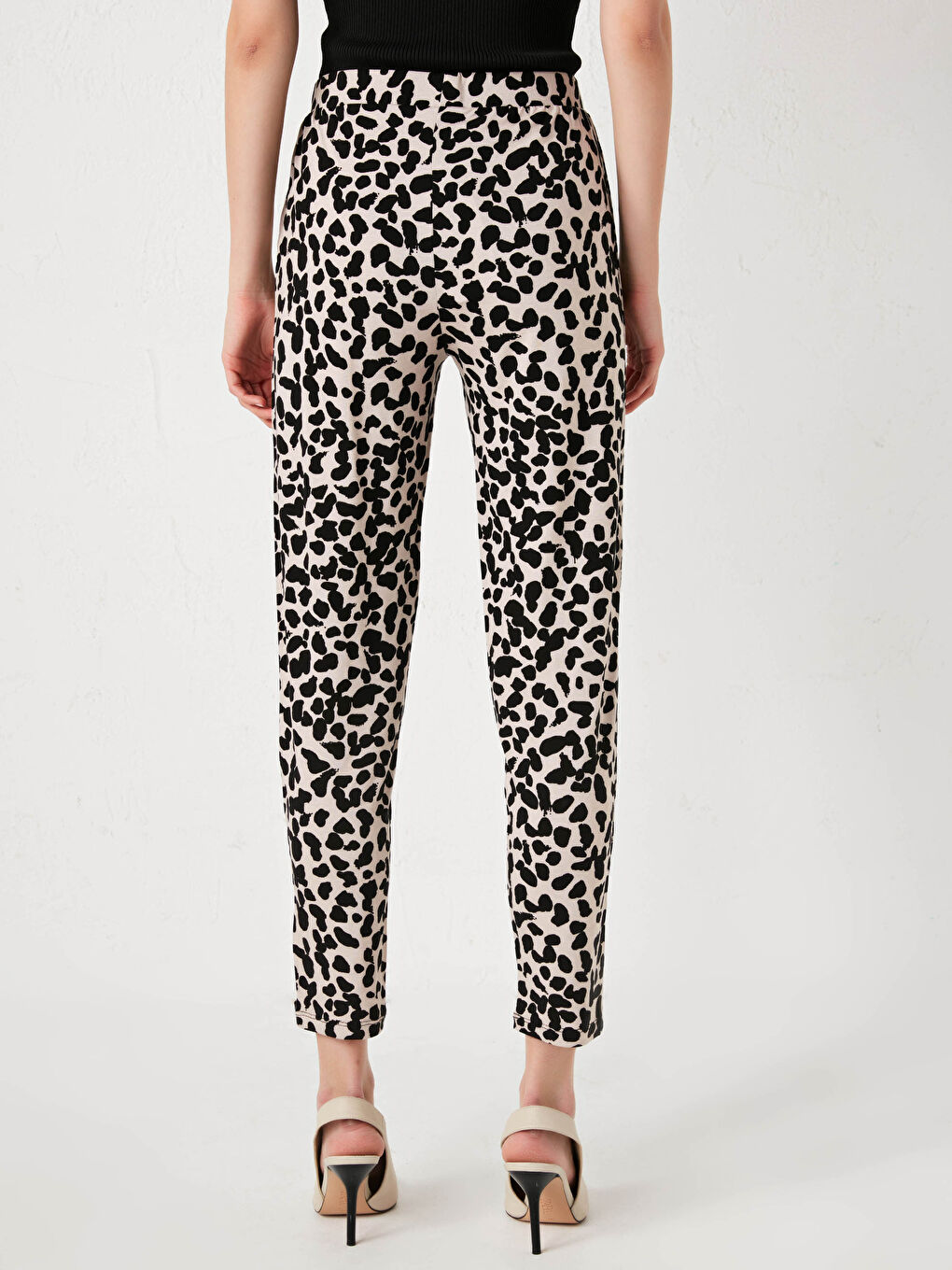 Elastic Waist Patterned Women's Tracksuit Bottoms-10