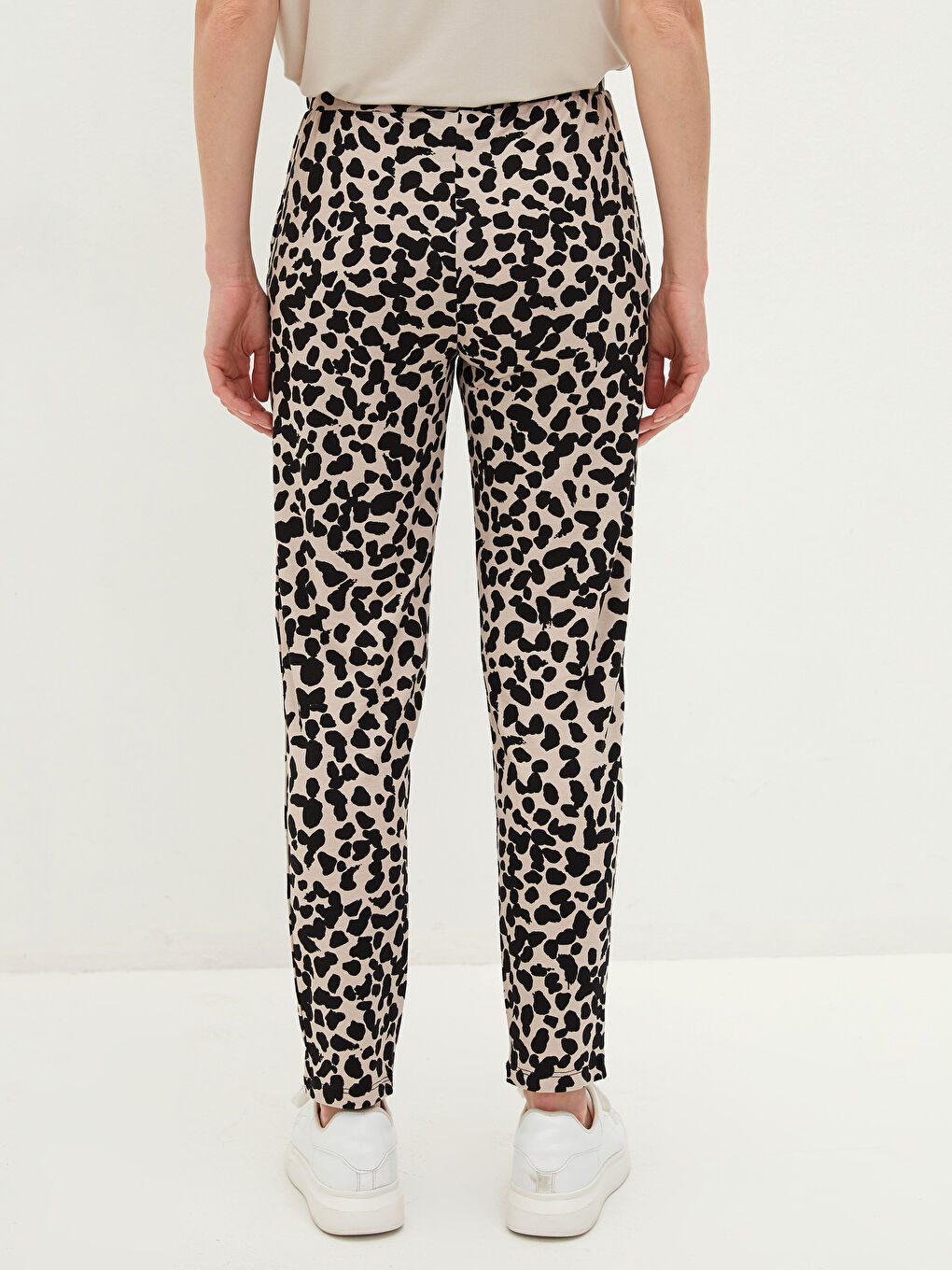 Elastic Waist Patterned Women's Tracksuit Bottoms-5