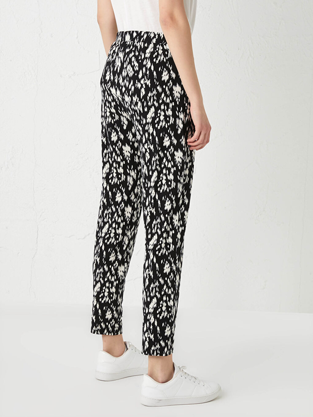 Elastic Waist Patterned Women's Tracksuit Bottoms-3