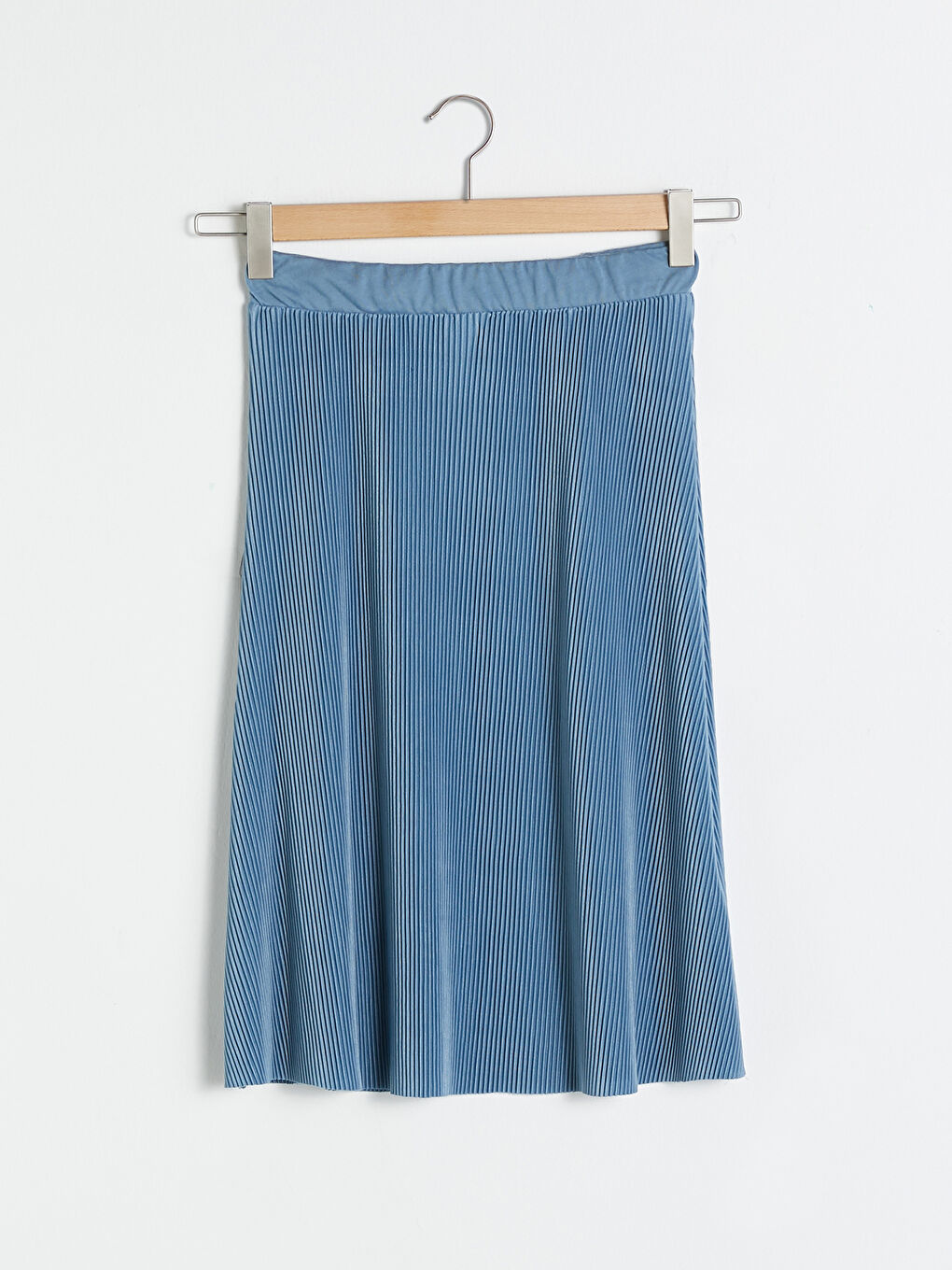 تنورة مكشكشة بخصر مطاطي للنساء-4