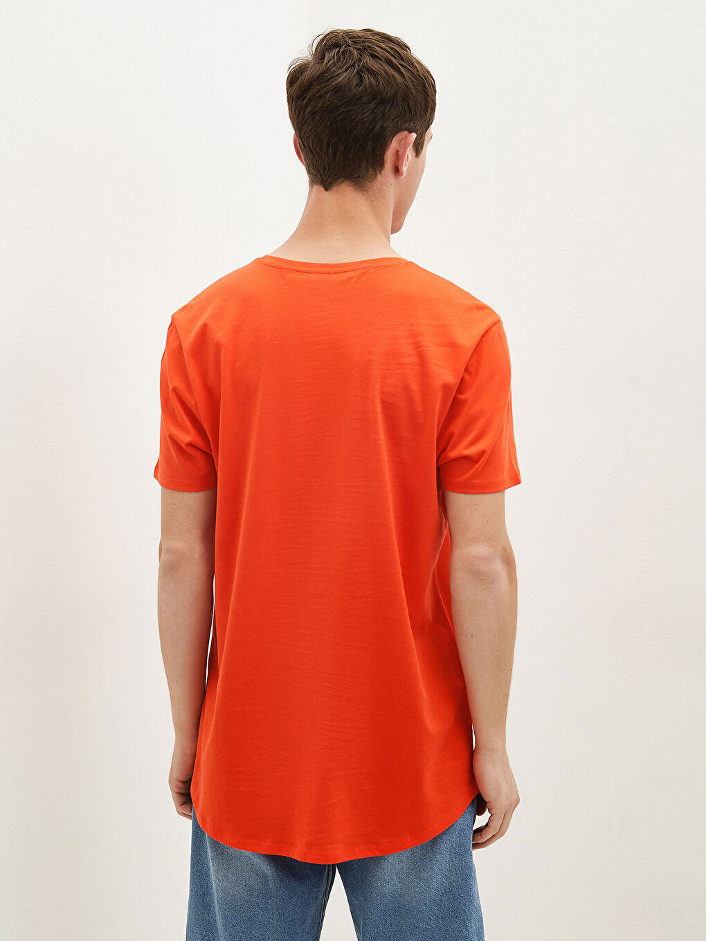 Crew Neck Short Sleeve Cotton Men's T-shirt-5