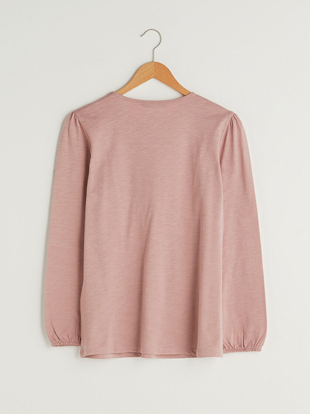 LCW Grace Crew Neck Printed Long Sleeve Women's Blouse -S1G022Z8-GJR