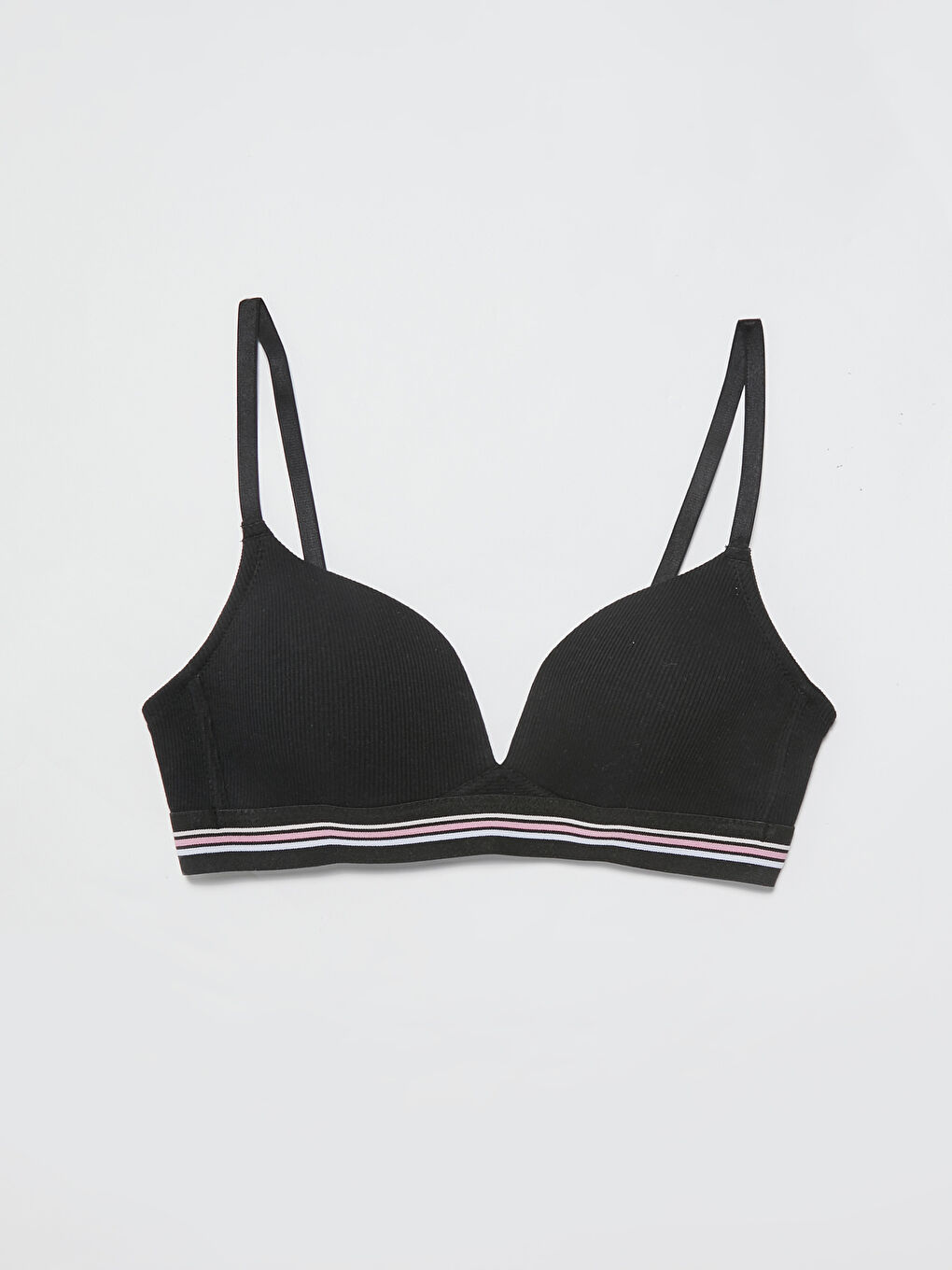 Sutien tip Bustieră Căptușit din Material Tricotat, Fără Armătură