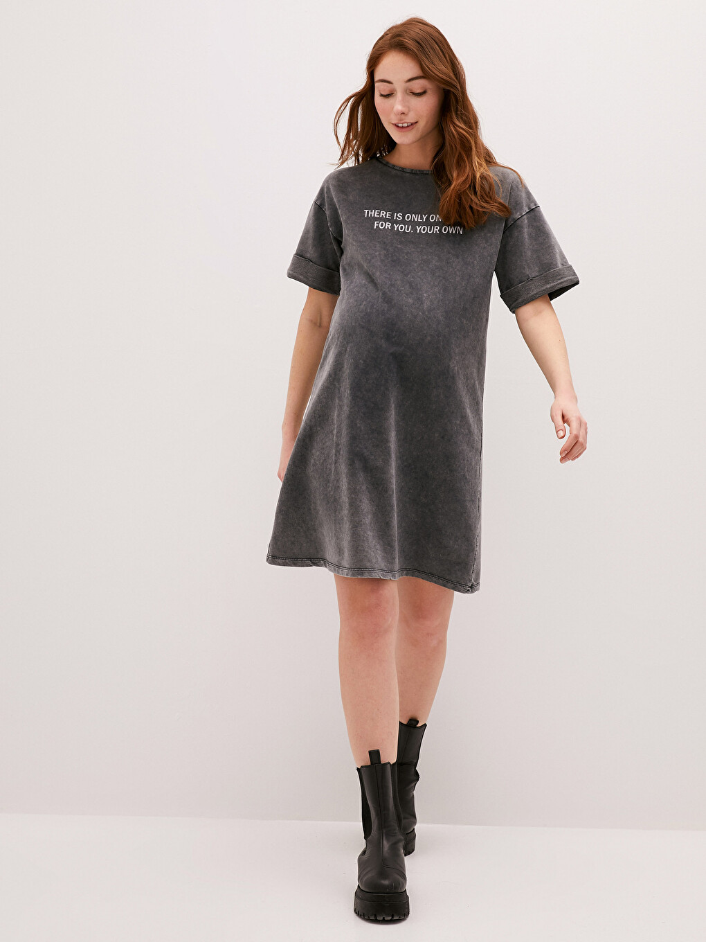 LCWAIKIKI Maternity Crew Neck Printed Short Sleeve Maternity Dress - S1G105Z8-M0U - LC Waikiki LCWAIKIKI Maternity Crew Neck Printed Short Sleeve Maternity Dress - S1G105Z8-M0U - LC Waikiki