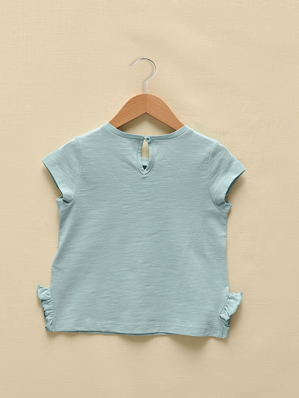 تيشيرت بناتي رضع بأكمام قصيرة ورقبة دائرية مطبوع ميني ماوس-1