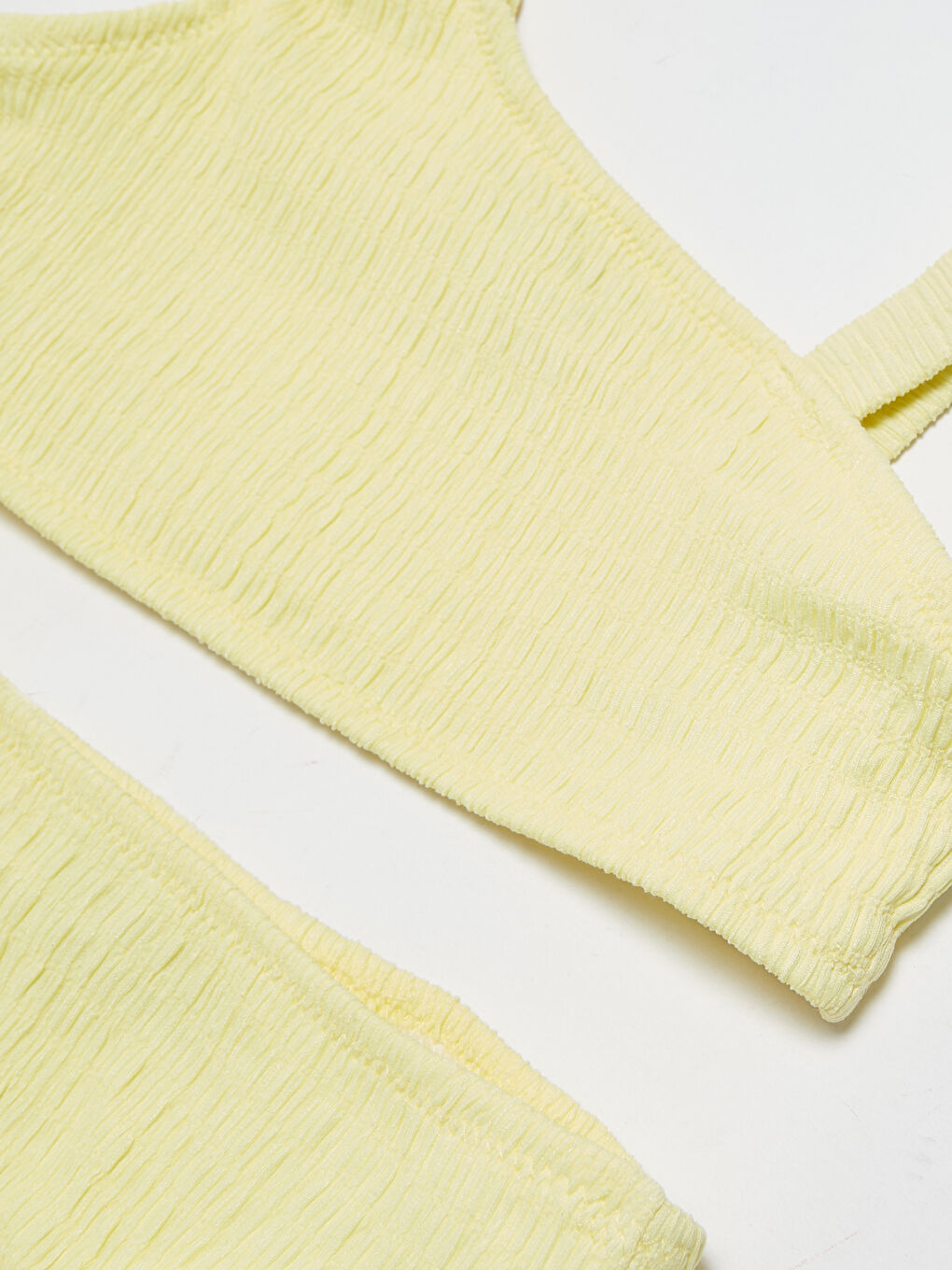 بكيني بناتي قماش مطاطي بنقشة ذاتية-2