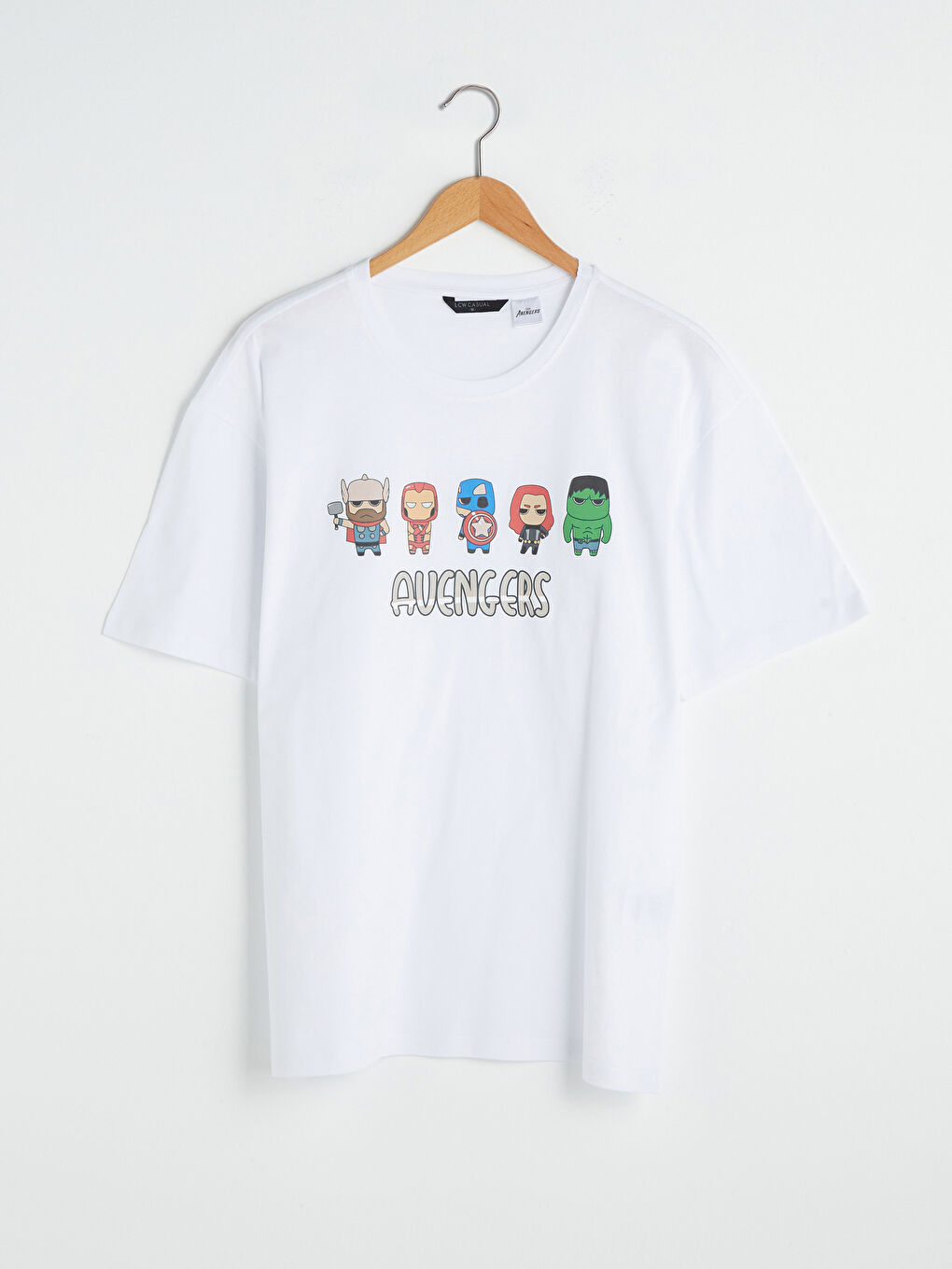 XSIDE Crew Neck Short Sleeve Avengers Printed Cotton Men's T-Shirt -S1G324Z8-Q6K