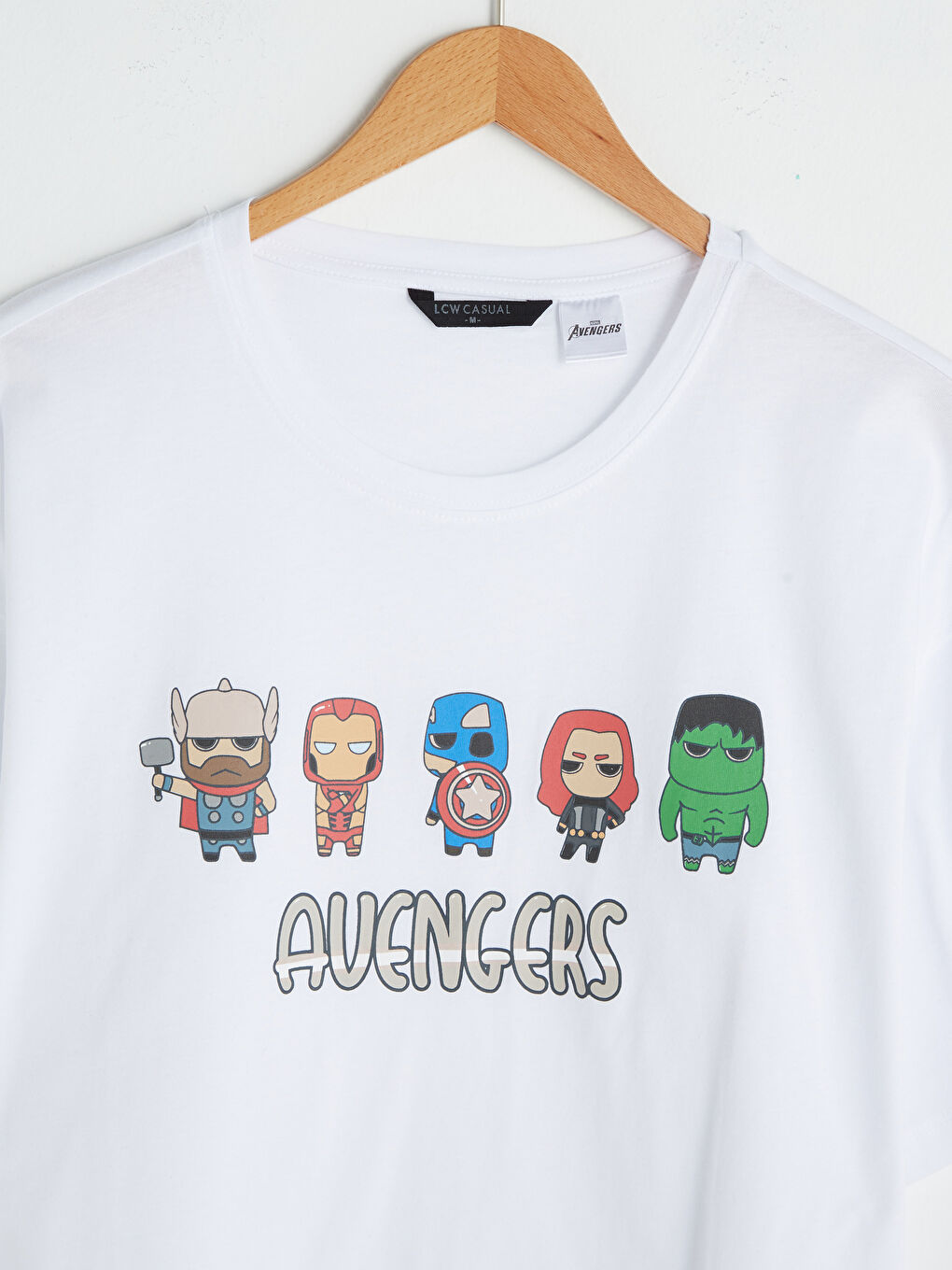 XSIDE Crew Neck Short Sleeve Avengers Printed Cotton Men's T-Shirt -S1G324Z8-Q6K