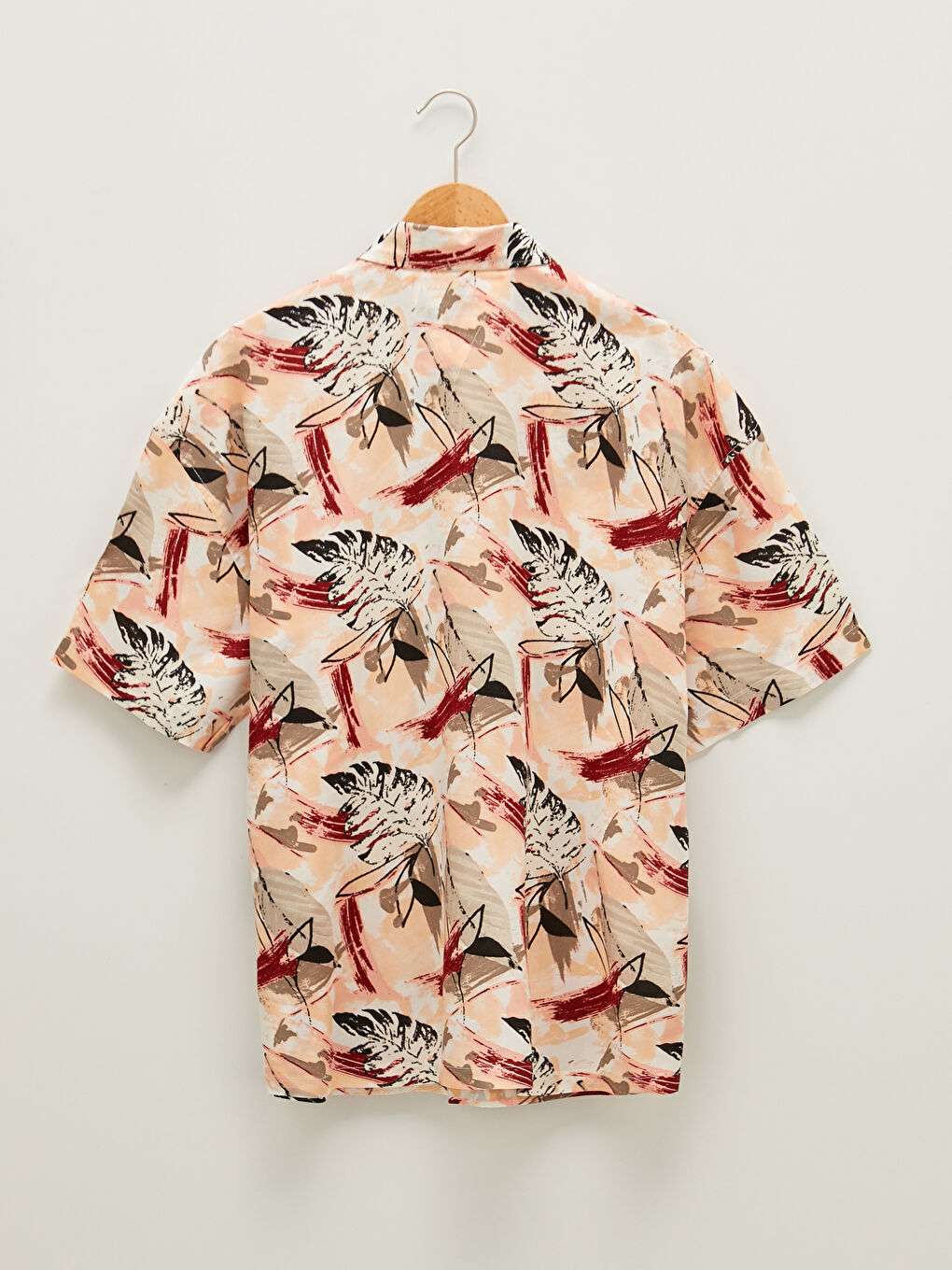 LC Waikiki Boxy Fit Short Sleeve Patterned Men's Shirt -S1G363Z8-LRW