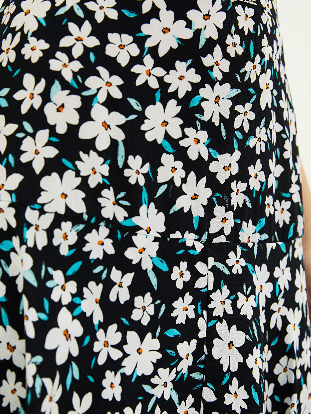 Fustă Confortabilă Model Floral Femei Piele-4