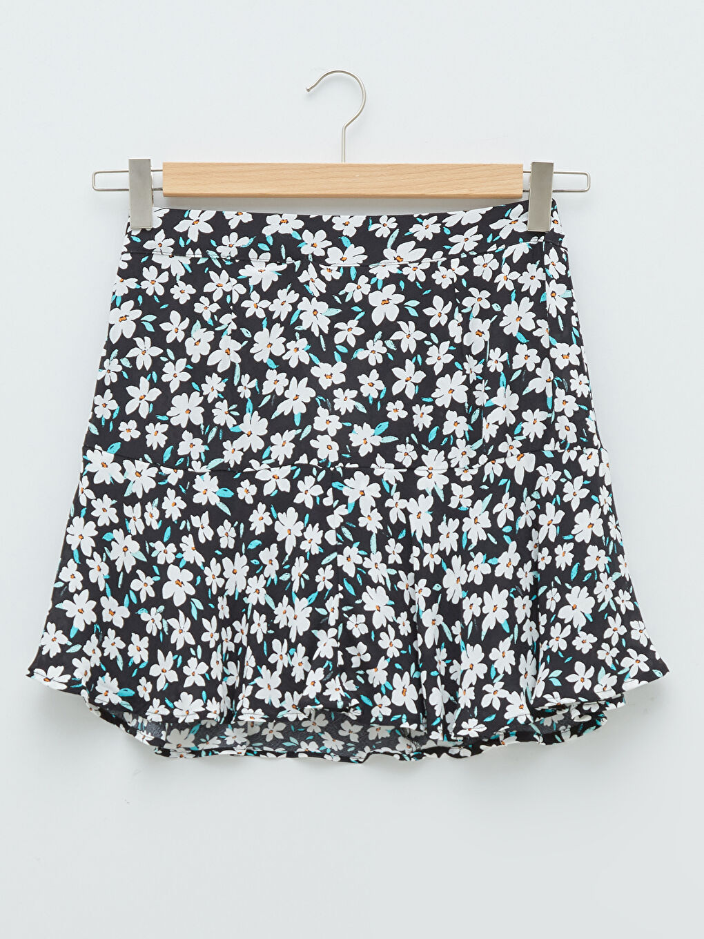 Fustă Confortabilă Model Floral Femei Piele-6