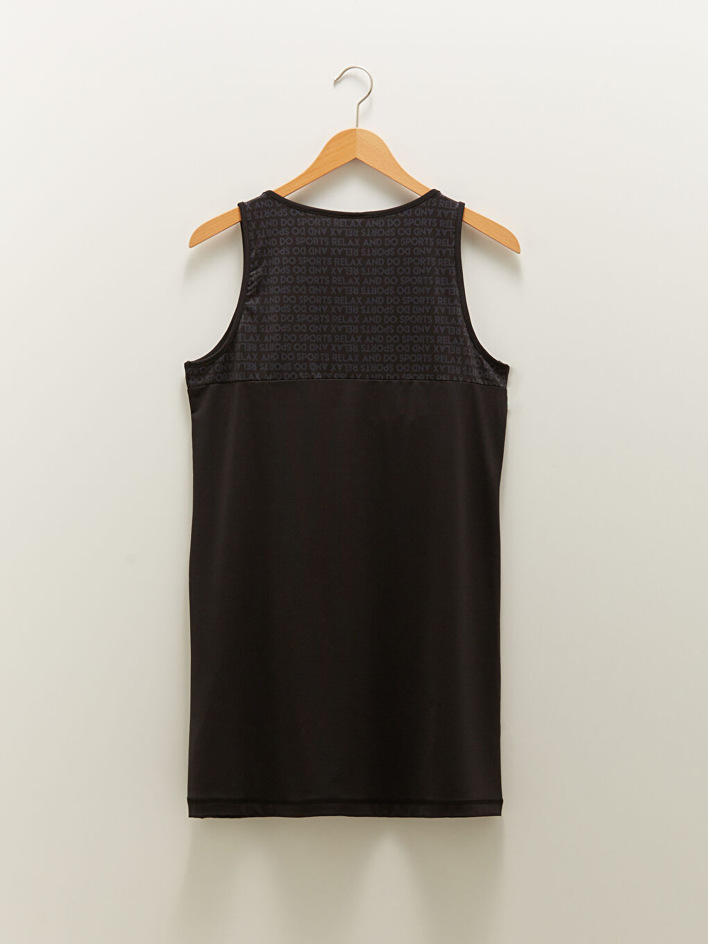 Siyah U Yaka Baskılı Kadın Tesettür Mayo Takımı-7