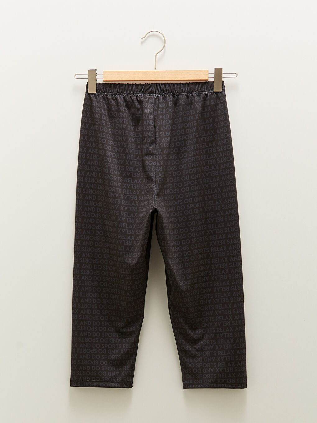 Siyah U Yaka Baskılı Kadın Tesettür Mayo Takımı-9