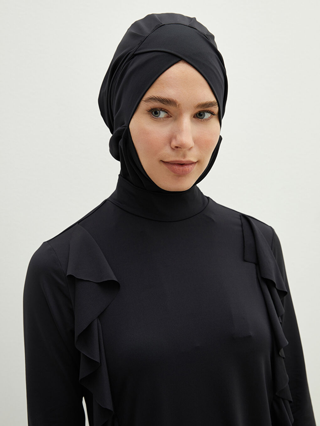 LC Waikiki Straight Long Sleeve Women's Hijab Swimsuit Set -S1G532Z8-CVL