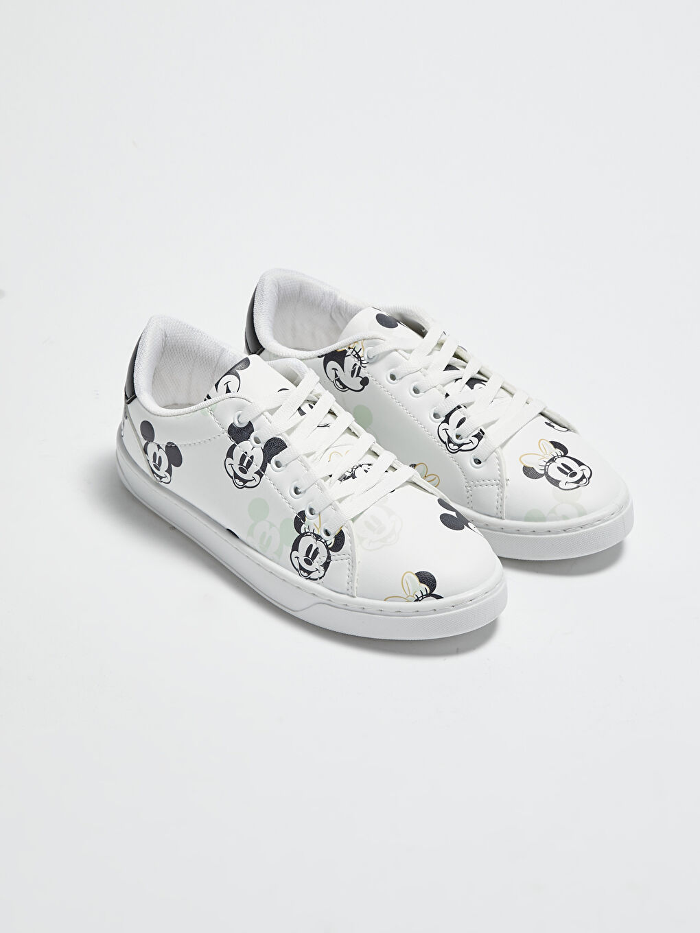 Beyaz Minnie Mouse Lisanslı Kadın Spor Ayakkabı